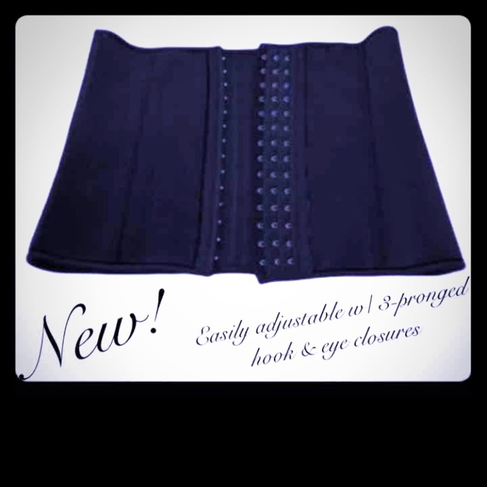 NWT black waist trainer corset medium M