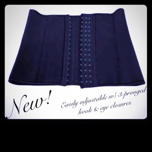 NWT black waist trainer corset medium M