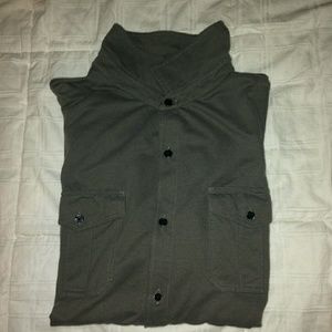 CALVIN KLEIN BUTTON UP SHIRT GREY