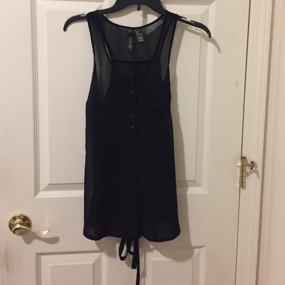 Black Top with Strap - Size M