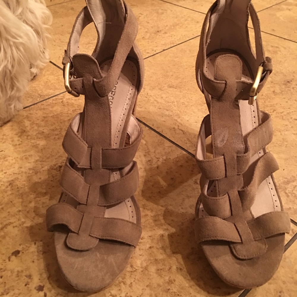 Rosegold Cork Pump Sandle