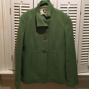 Light coat in a beautiful green