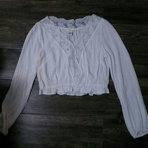 Long sleeve crop top