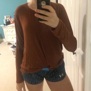 Long sleeve red shirt