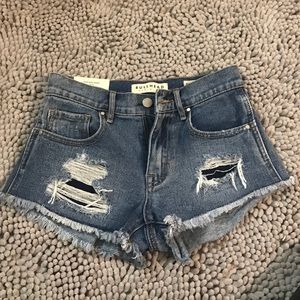 Denim High-Rise Shorts