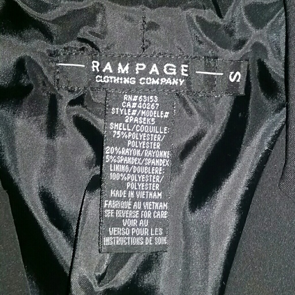 Black Blazer with pink accents - Picture 2 of 3