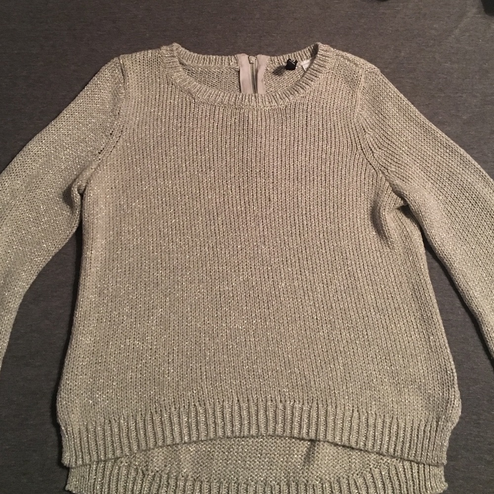 Sparkly Silver Sweater