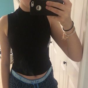 Black crop top