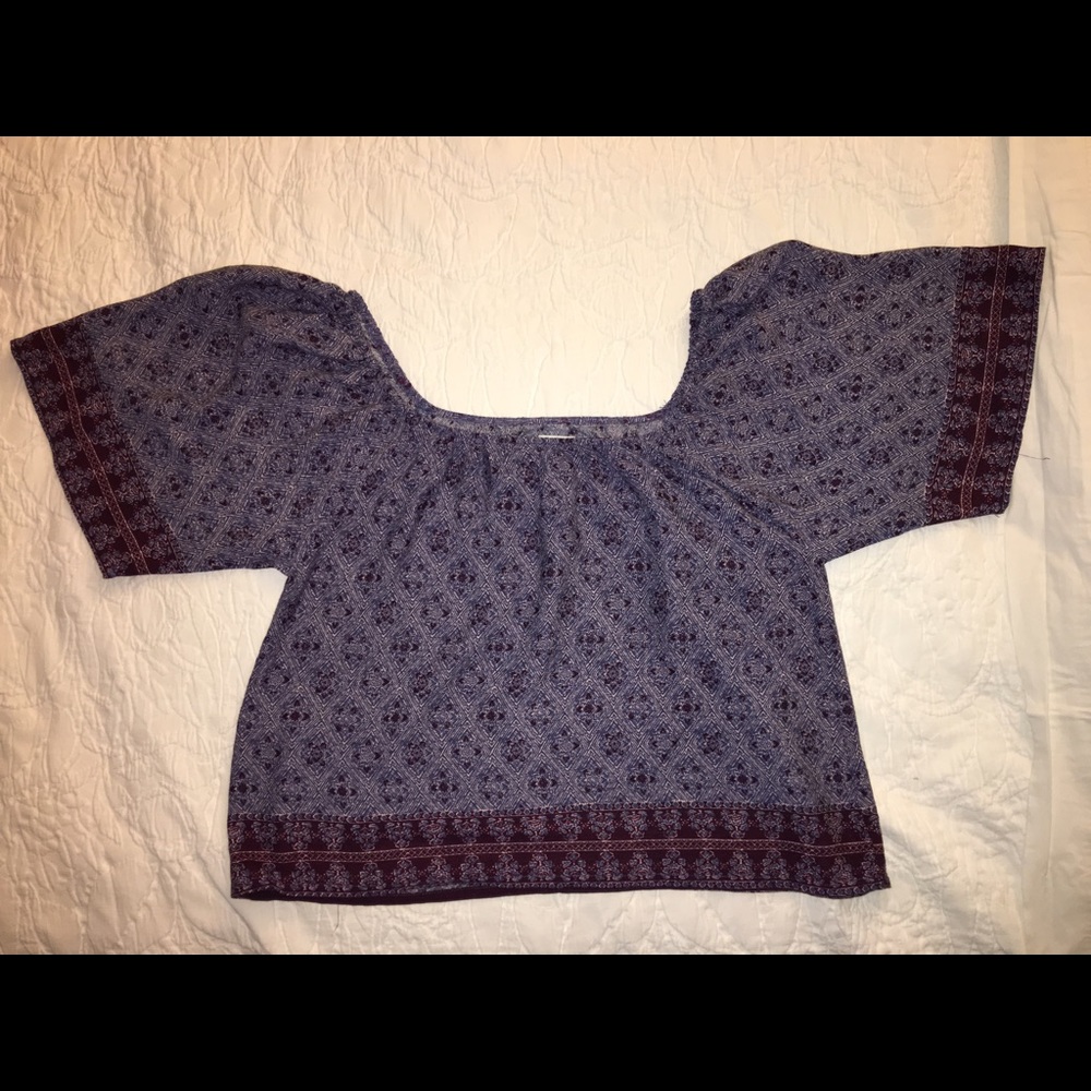 Forever 21 purple paisley top