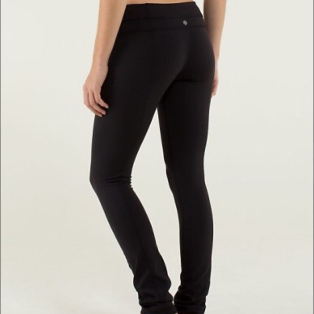 Lululemon Skinny Groove mid-rise Pant black sz 4