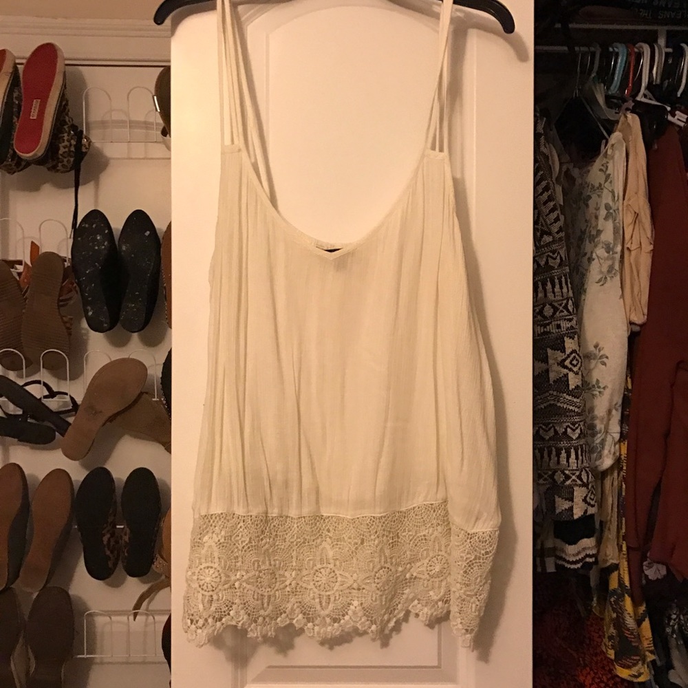 Off-white tank top from AE