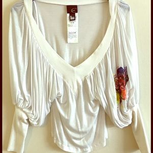 Roberto Cavalli raglan blouse