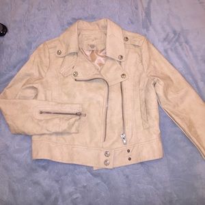 Beige Zipper/Button Jacket. Brand New