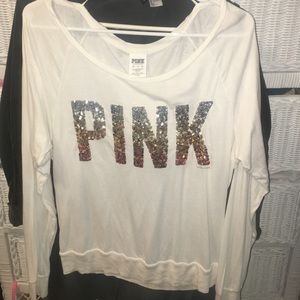 glitter Pink long sleeve✨