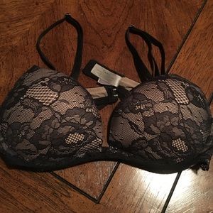 Victoria secret black lace bra