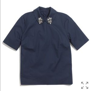 Madewell gem collar top