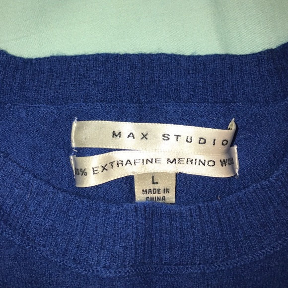 Blue sweater from Max Studio! - Picture 2 of 5