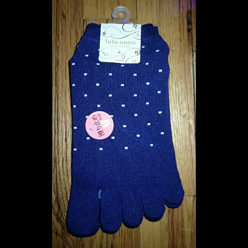 Tutuanna Blue Japanese Toe Socks - NWT