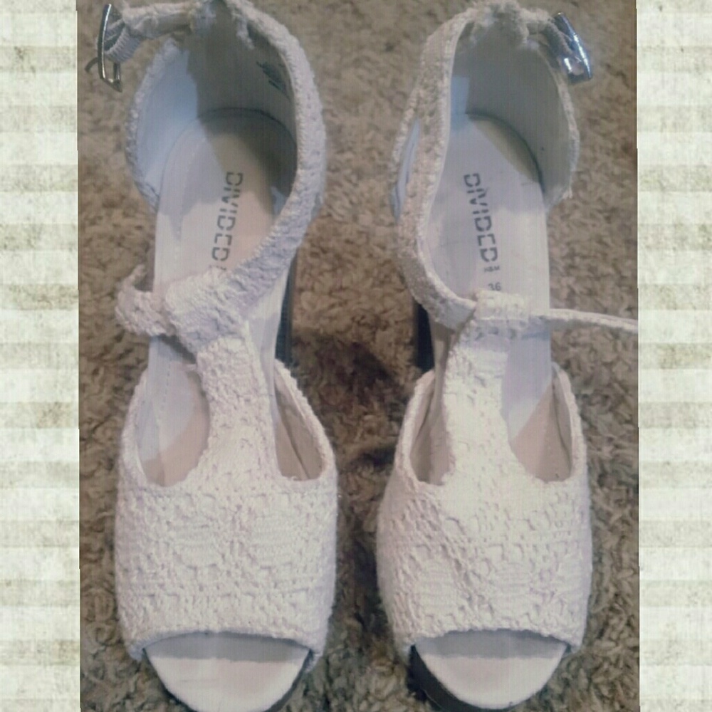 Crochet Platform High Heels