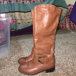 Tall Brown Riding Boots