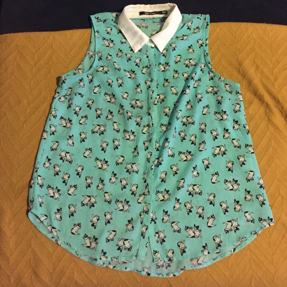 MODCLOTH Doe & Rae button down blouse.
