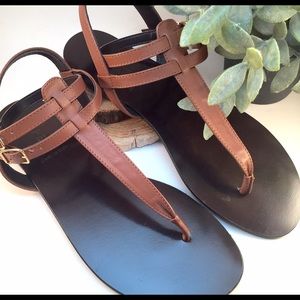 J. Crew Italian Leather Thong Sandals - NWOT