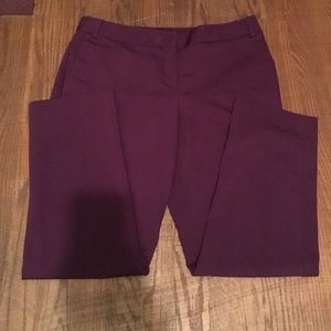 Size 6 Express purple women's dress pants