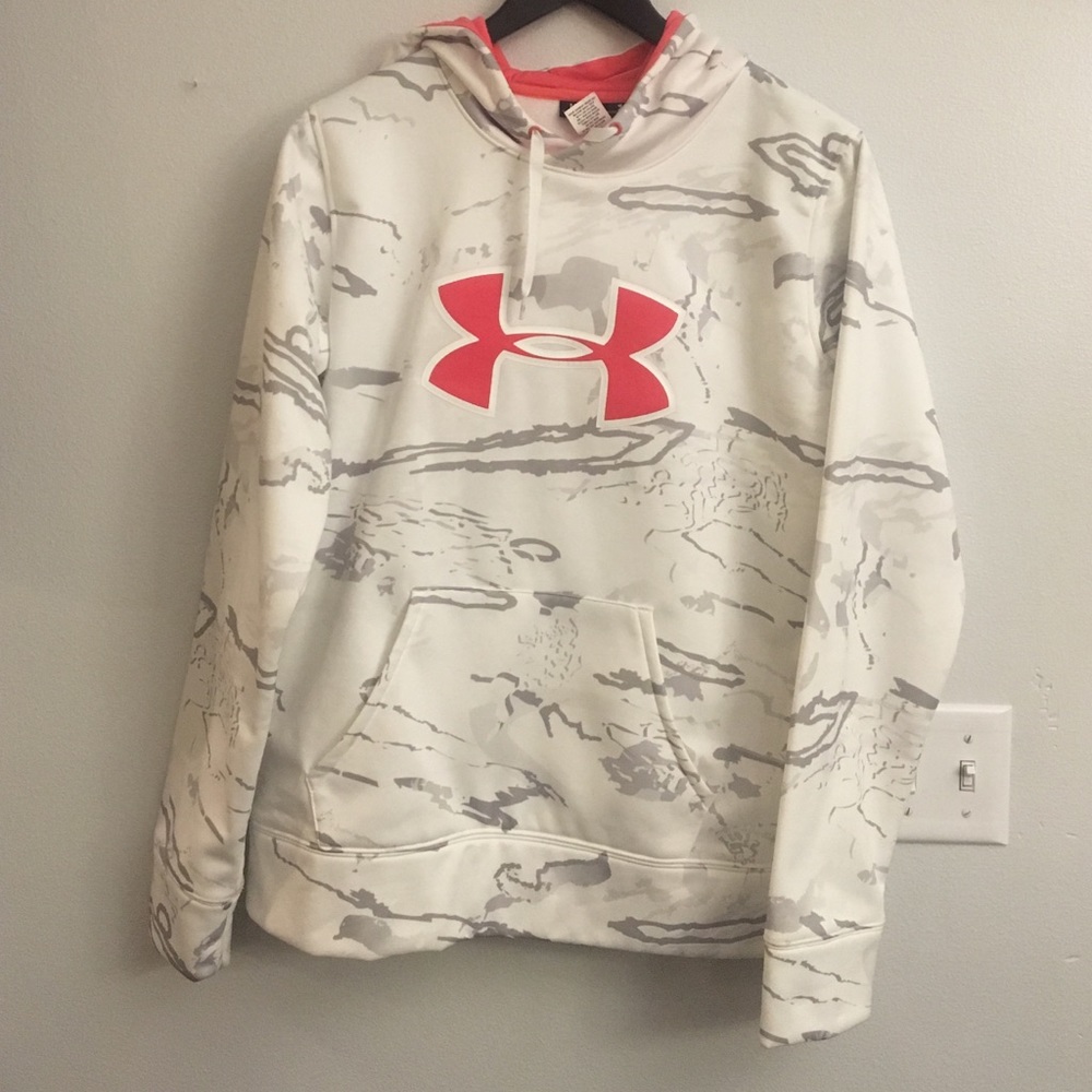 Under Armour White/pink camo hoody