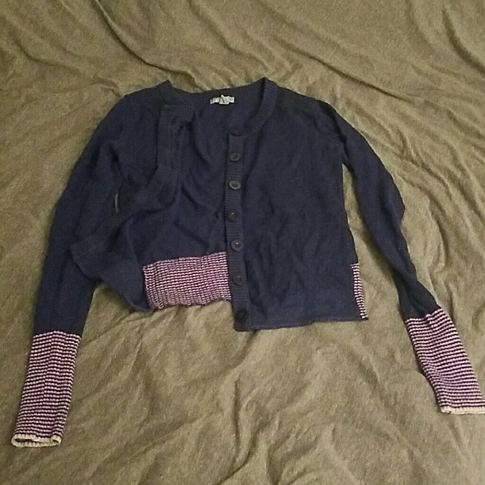 Blue and pink fun Delia's cardigan
