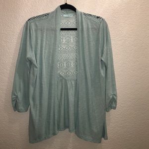 Sea foam green cardigan by Maurice's