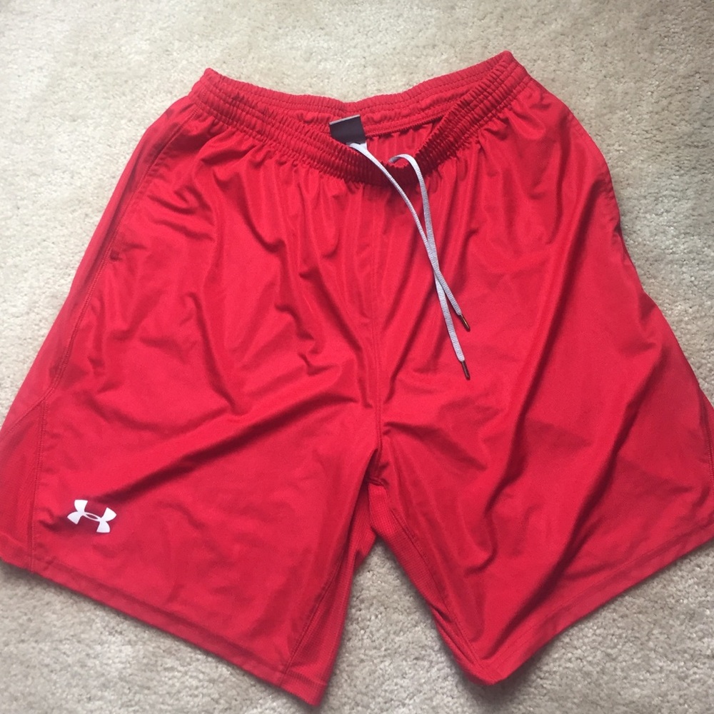 Under armour red shorts