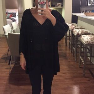 Free People Lace Billow Top