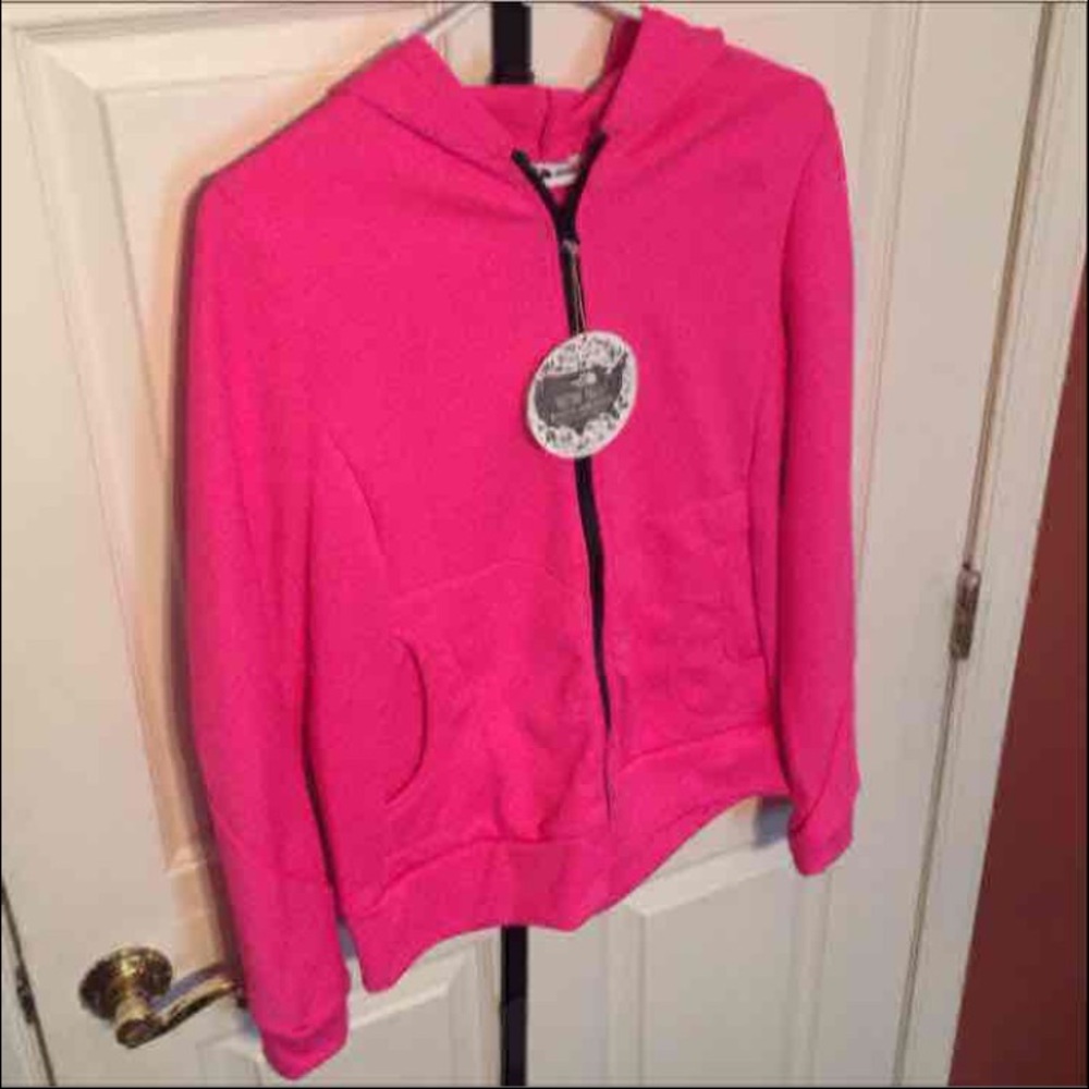 Pink North Face zip up