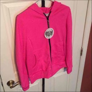 Pink North Face zip up