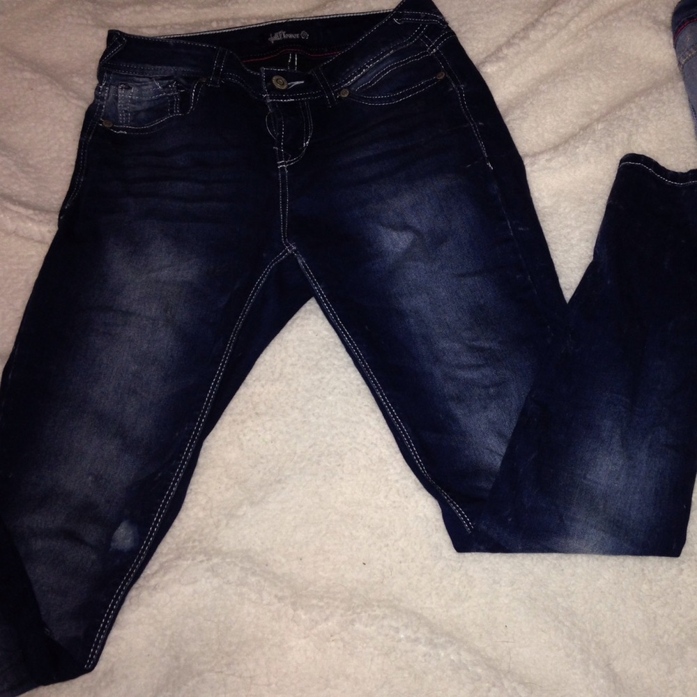 Dark wallflower skinny jeans