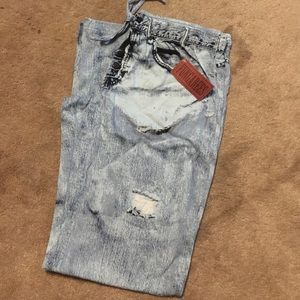 FUNGAREES-Jean design pajama pants