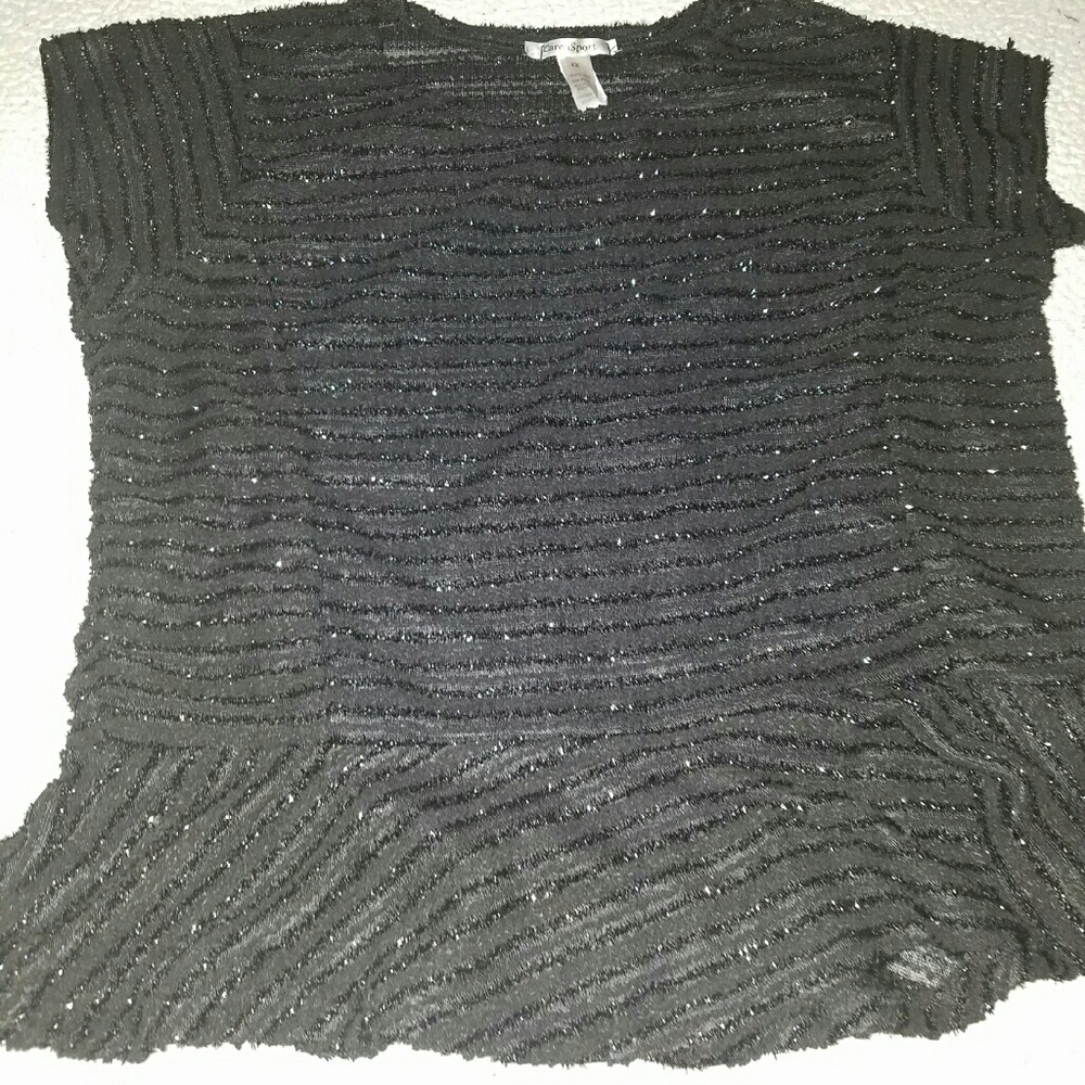 Black sparkling plenum blouse
