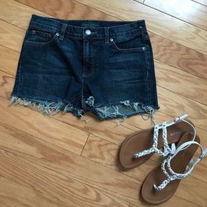 Ralph Lauren Denim Cut-Off Distressed Shorts