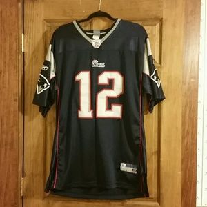 Tom Brady On Field Patriots Jersey