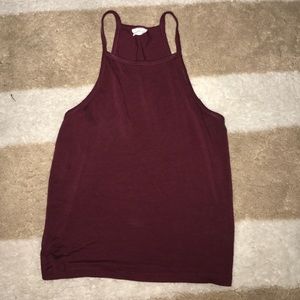 Maroon crop top