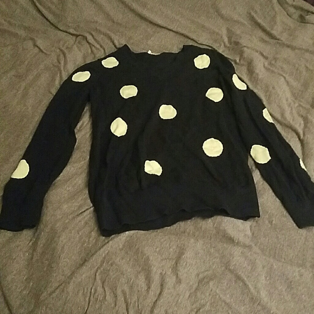 Fun polka dot Ann Taylor Loft sweater