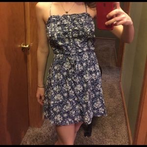 button up, cross back sundress