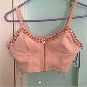 Studded crop top