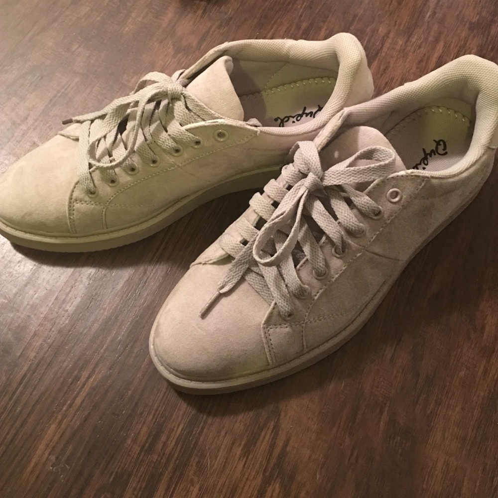Blush grey sneakers