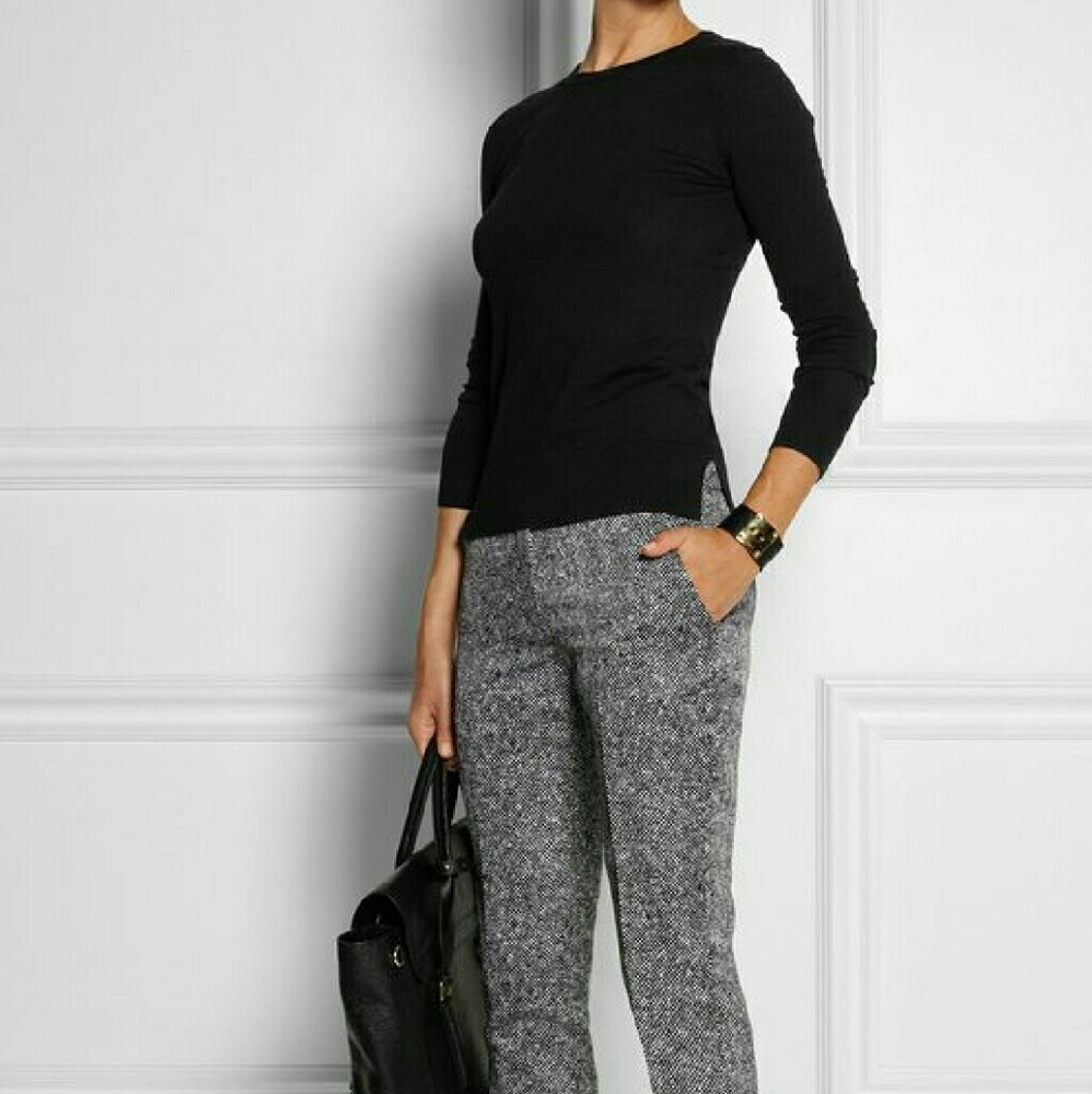 Black wool sweater