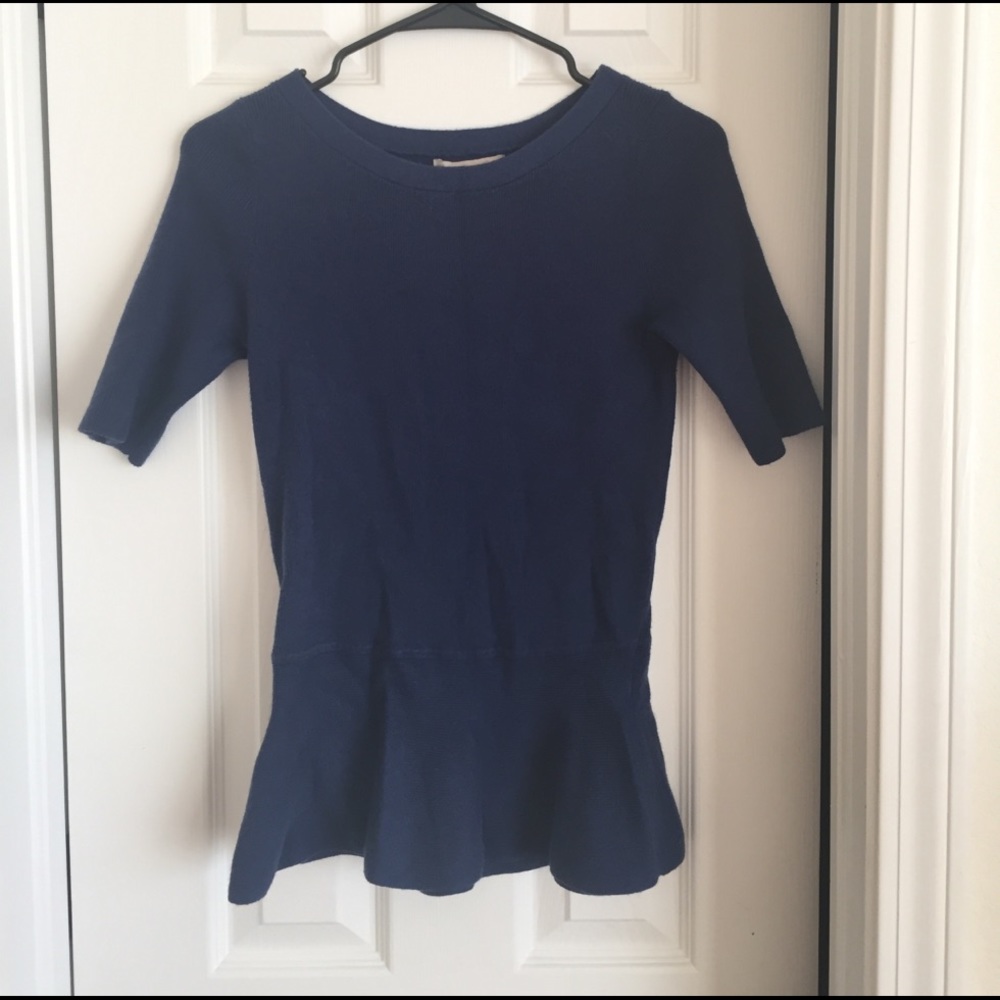 Peplum sweater top