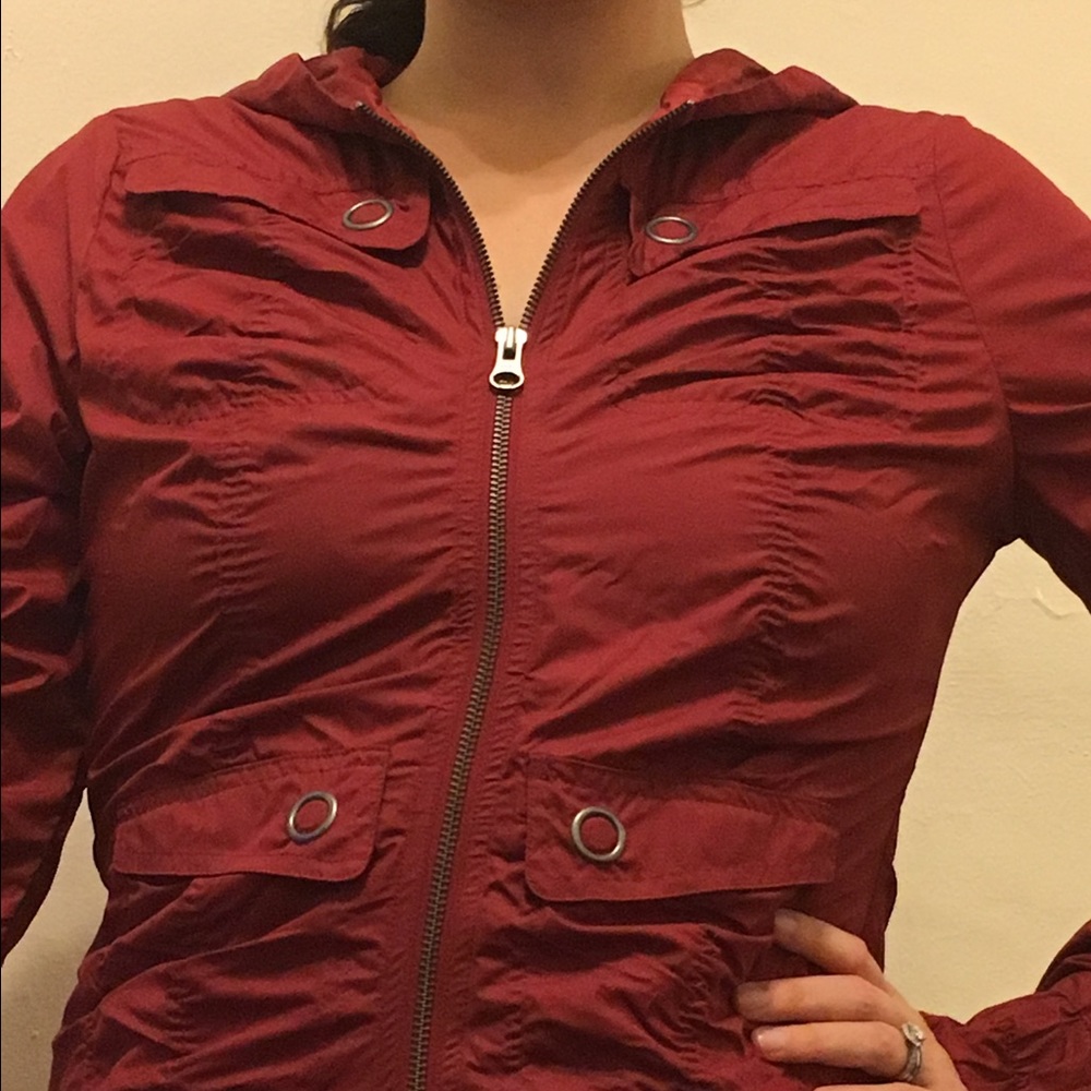 Red Windbreaker