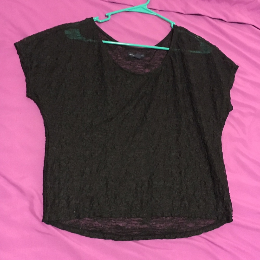 Black lace shirt