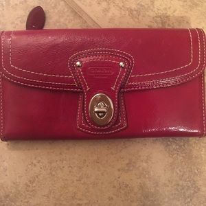 Red Coach wallet.