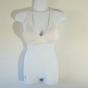 VS PINK white sports bra